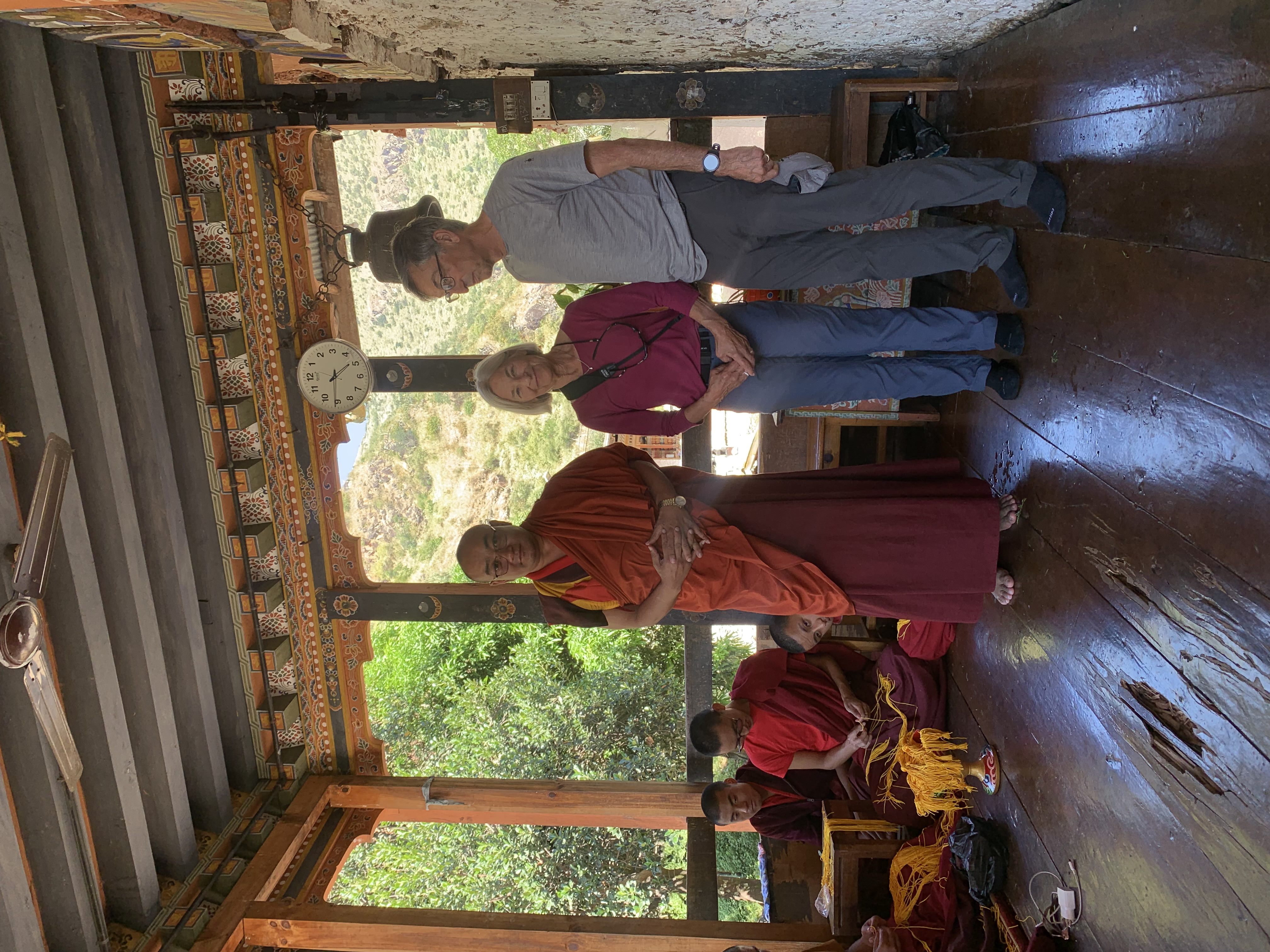 Personal blessing by monks — Bhutan